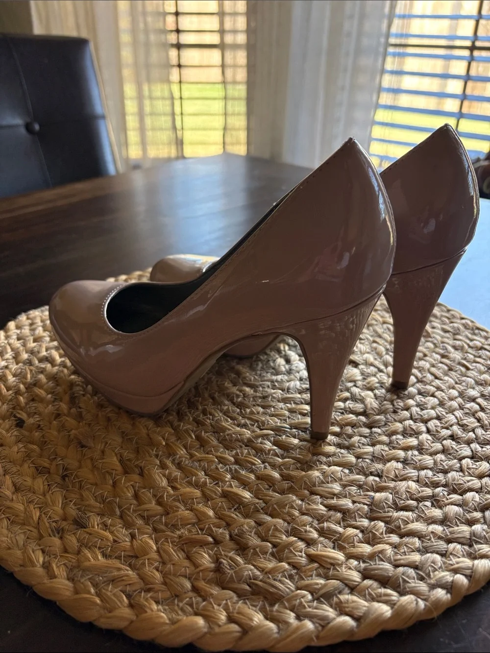 Classic Patent Pump - Beige Women's Heels